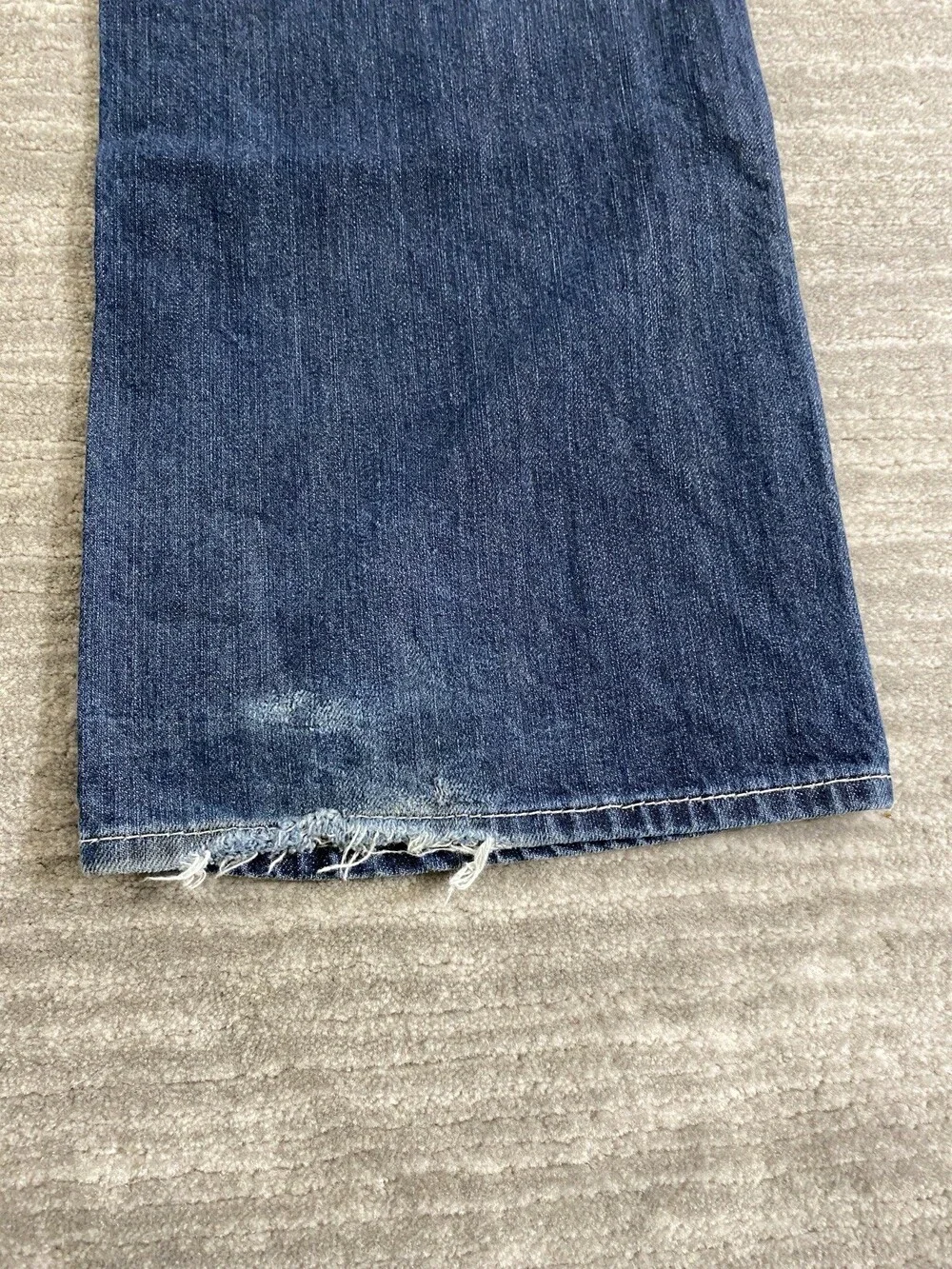 Vintage Y2K Mens True Religion Straight Jeans Blue Tag 38 Fit 40 x 33